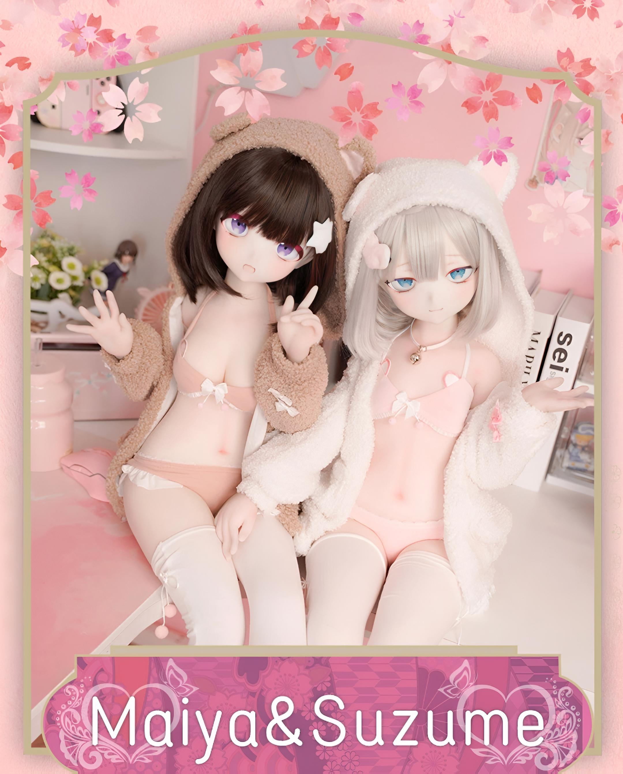 85cm Yume Doll Maiya & Suzume Premium Twin Anime Silicone Dolls